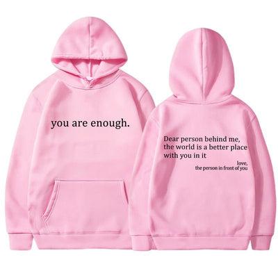 Alex | Unisex Hoodie Slogan Print Kangaroo Pocket 7