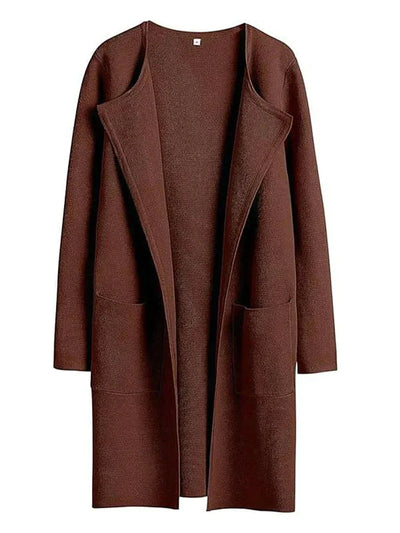 Arabella | Women's Belted Wool-Blend Long Cardigan 2