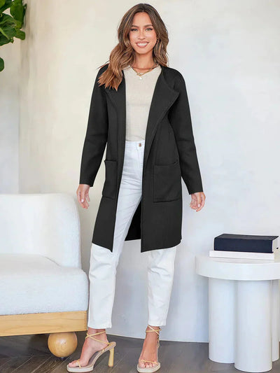 Arabella | Women's Belted Wool-Blend Long Cardigan 5