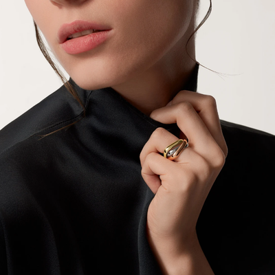 Ava | Trinity Design Ring in High-Quality Metal 1