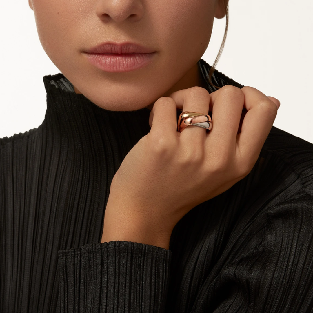 Ava | Trinity Design Ring in High-Quality Metal 5