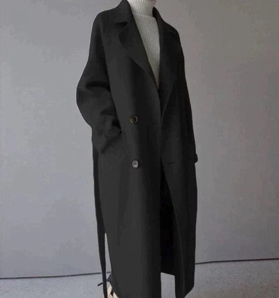 Darcy | Women's Long Wool Blend Trench Coat 5