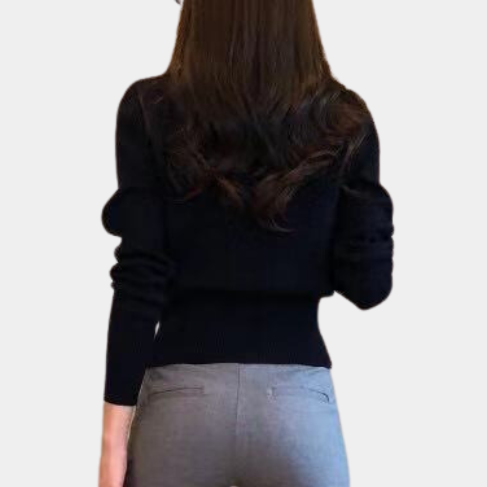 Eloise | Women's Long Cardigan with Button Placket 2