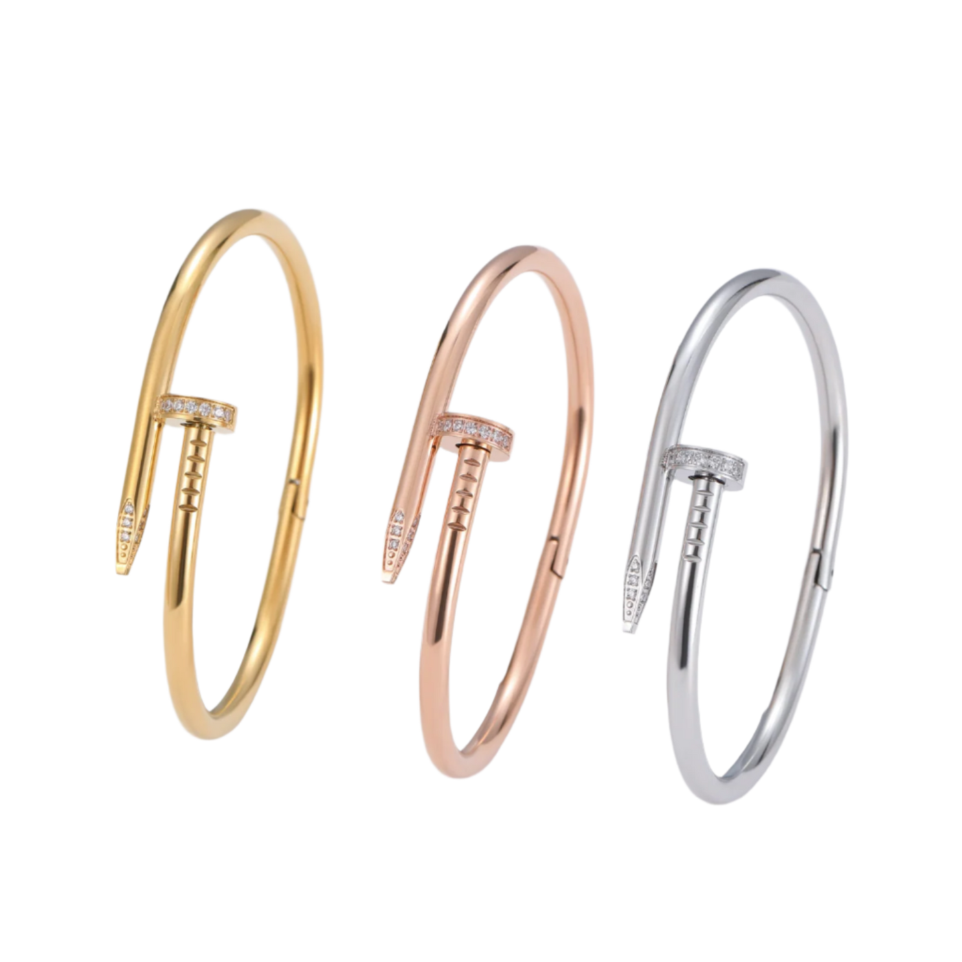Emma | Nail Diamond Bracelet with Adjustable Fit 0