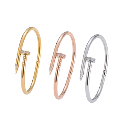 Emma | Nail Diamond Bracelet with Adjustable Fit 0