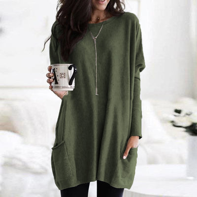 Emma | Women's Long Sweater in Soft Fabric Blend 1