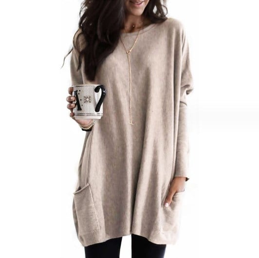 Emma | Women's Long Sweater in Soft Fabric Blend 9