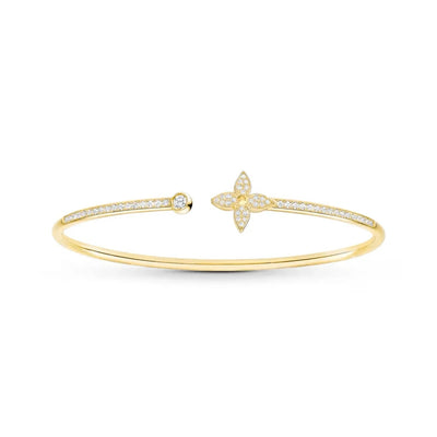 Ester | Silver Bangle Bracelet for Women with Adjustable Fit 0