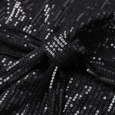 Felicia | Women's Black Glitter Party Dress Above Knee 6