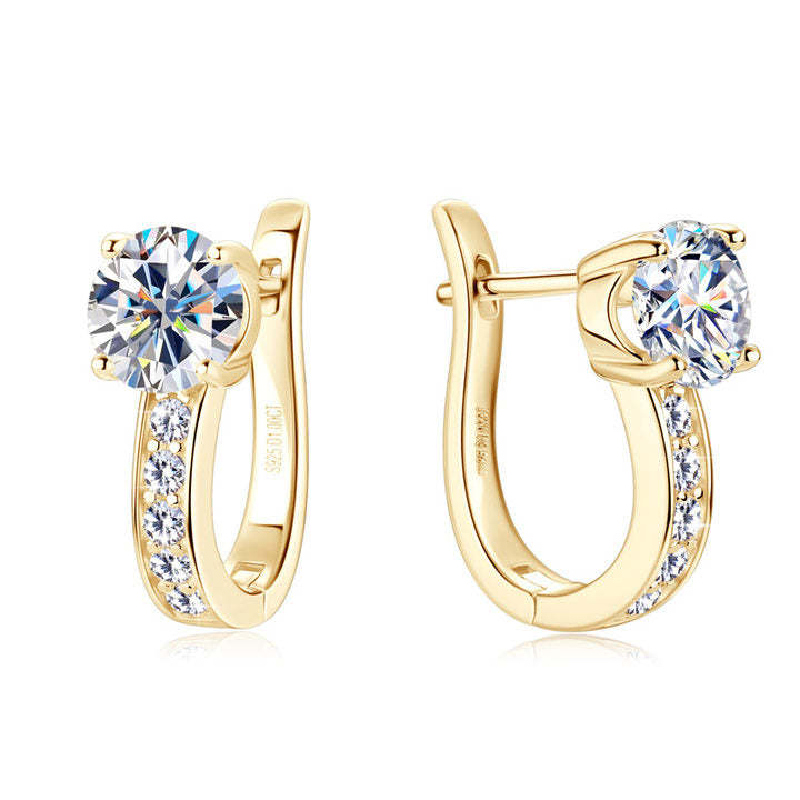 Gold Huggie Earrings, Elegant Channel Design for Everyday Wear, Lightweight and Durable, 12mm Diameter 0