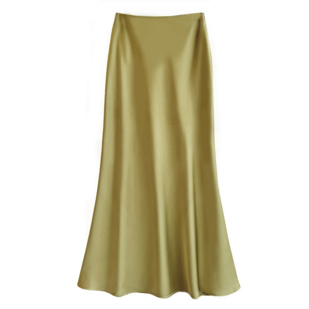 Grace | Women's Midi Skirt A-Line Cut With Soft Drape 7