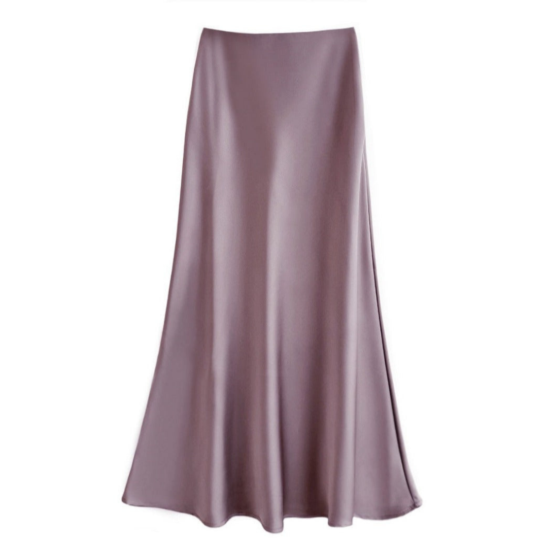 Grace | Women's Midi Skirt A-Line Cut With Soft Drape 9