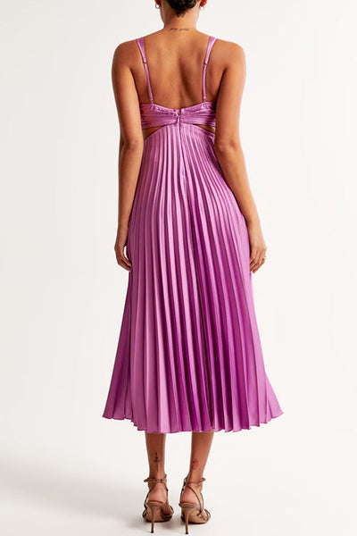 Grace | Women's Pleated Midi Evening Dress 3