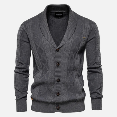 Henry | Men’s Cardigan Argyle Pattern Light Stretch 0