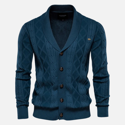 Henry | Men’s Cardigan Argyle Pattern Light Stretch 8
