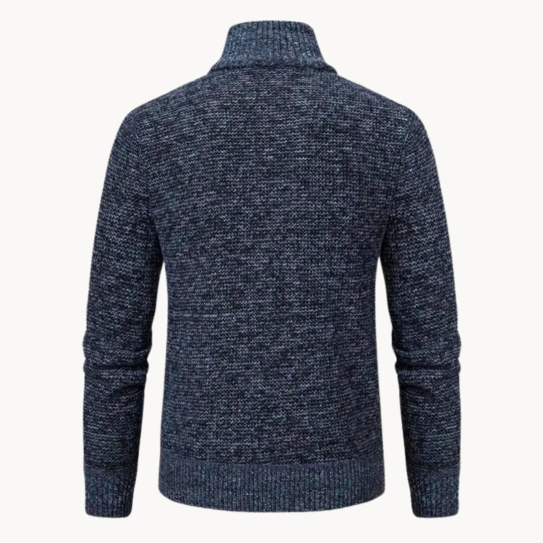 Henry | Men’s Quarter Zip Sweater Ribbed Collar 5