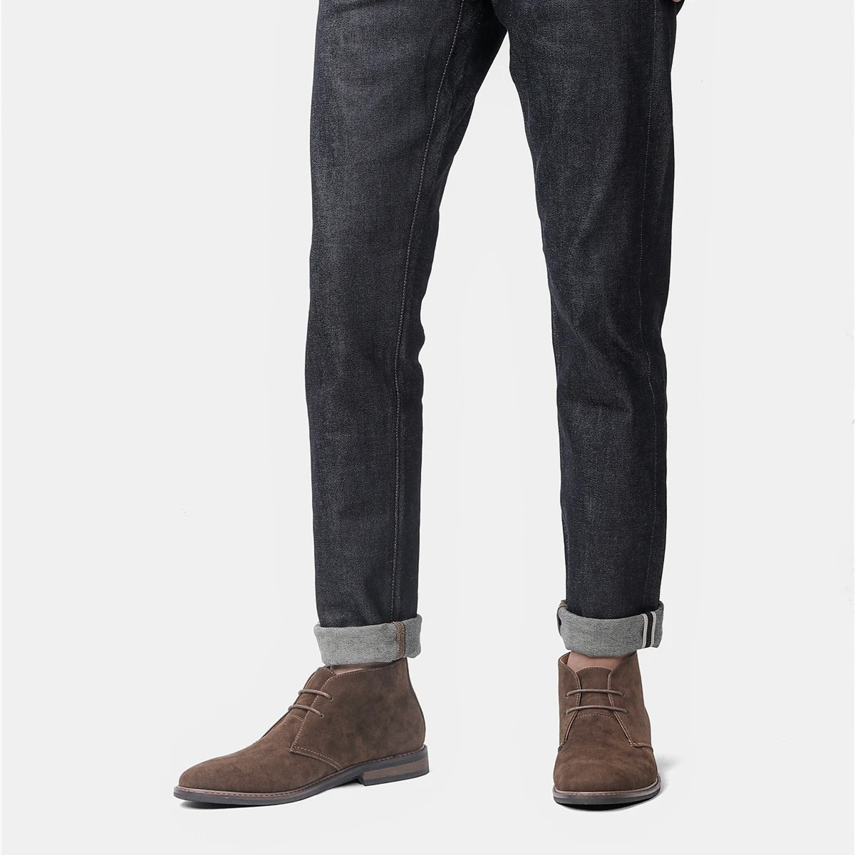 James | Men’s Chukka Boots Ankle Height With Lace-Up Closure 3