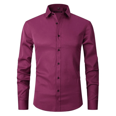 James | Men’s Dress Shirt With Button Front Structured Collar 11