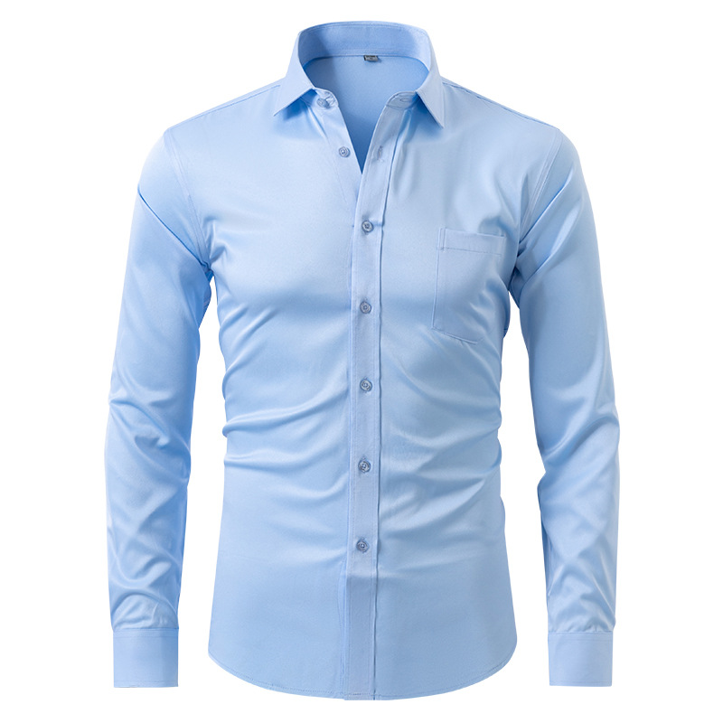 James | Men’s Dress Shirt With Button Front Structured Collar 4