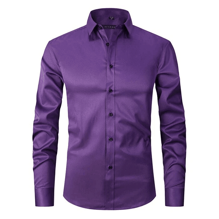 James | Men’s Dress Shirt With Button Front Structured Collar 5