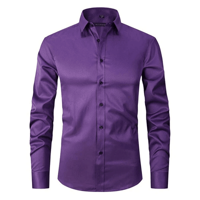 James | Men’s Dress Shirt With Button Front Structured Collar 5