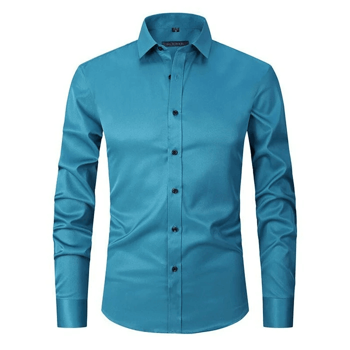 James | Men’s Dress Shirt With Button Front Structured Collar 6