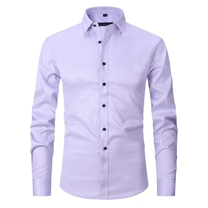 James | Men’s Dress Shirt With Button Front Structured Collar 7