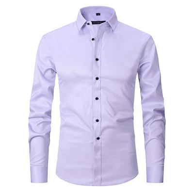 James | Men’s Dress Shirt With Button Front Structured Collar 7