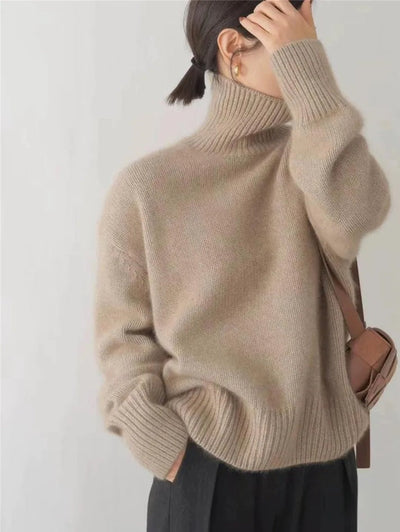 Joline | Women's Cashmere Turtleneck Sweater 4