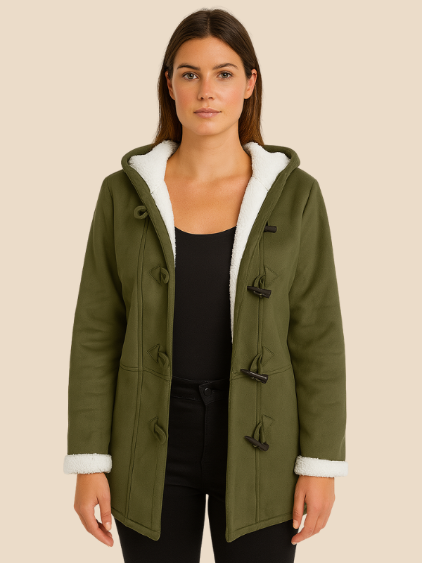 Josie | Women's Hooded Fleece-Lined Winter Coat with Zipper 14