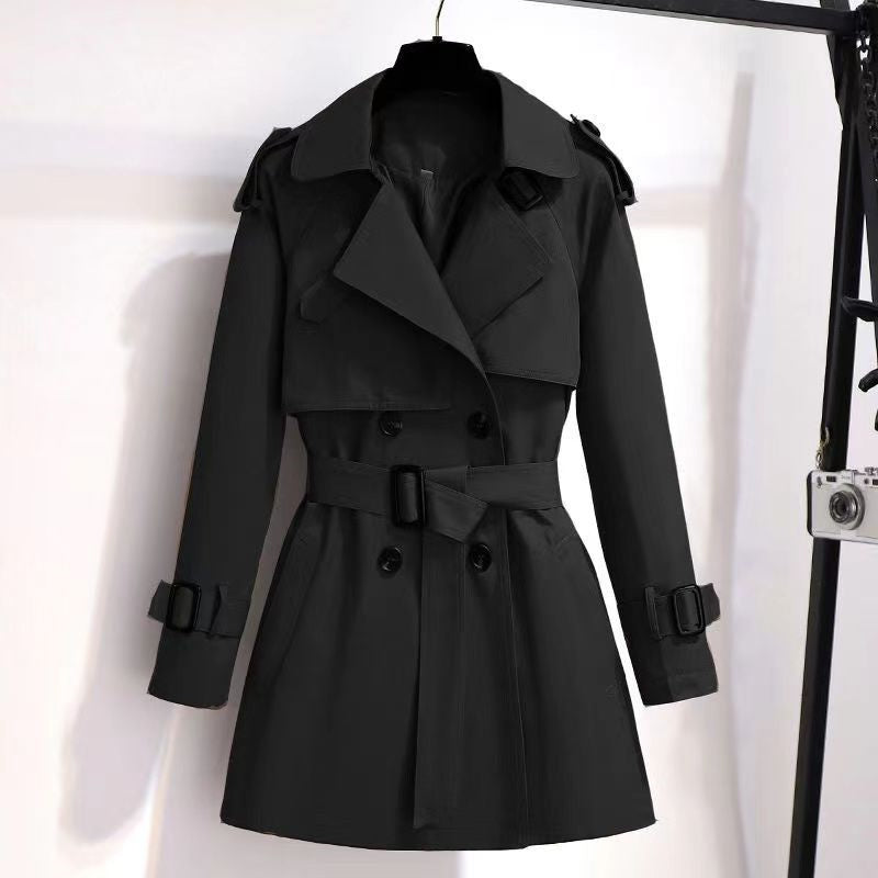 Katherine | Women's Double-Breasted Slim Trench Coat with Adjustable Waist 4