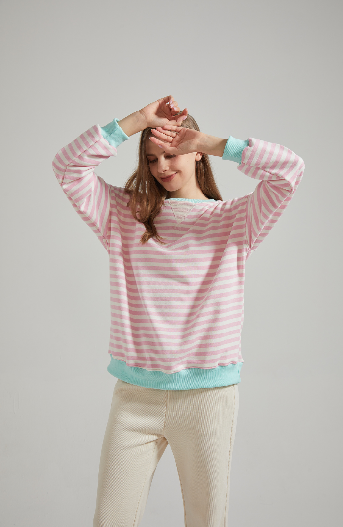 Lena | Women's Oversized Striped Sweater 11