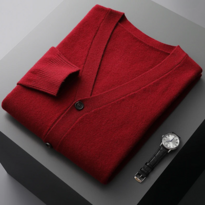 Liam | Men’s Cardigan Open-Front Soft Texture 12