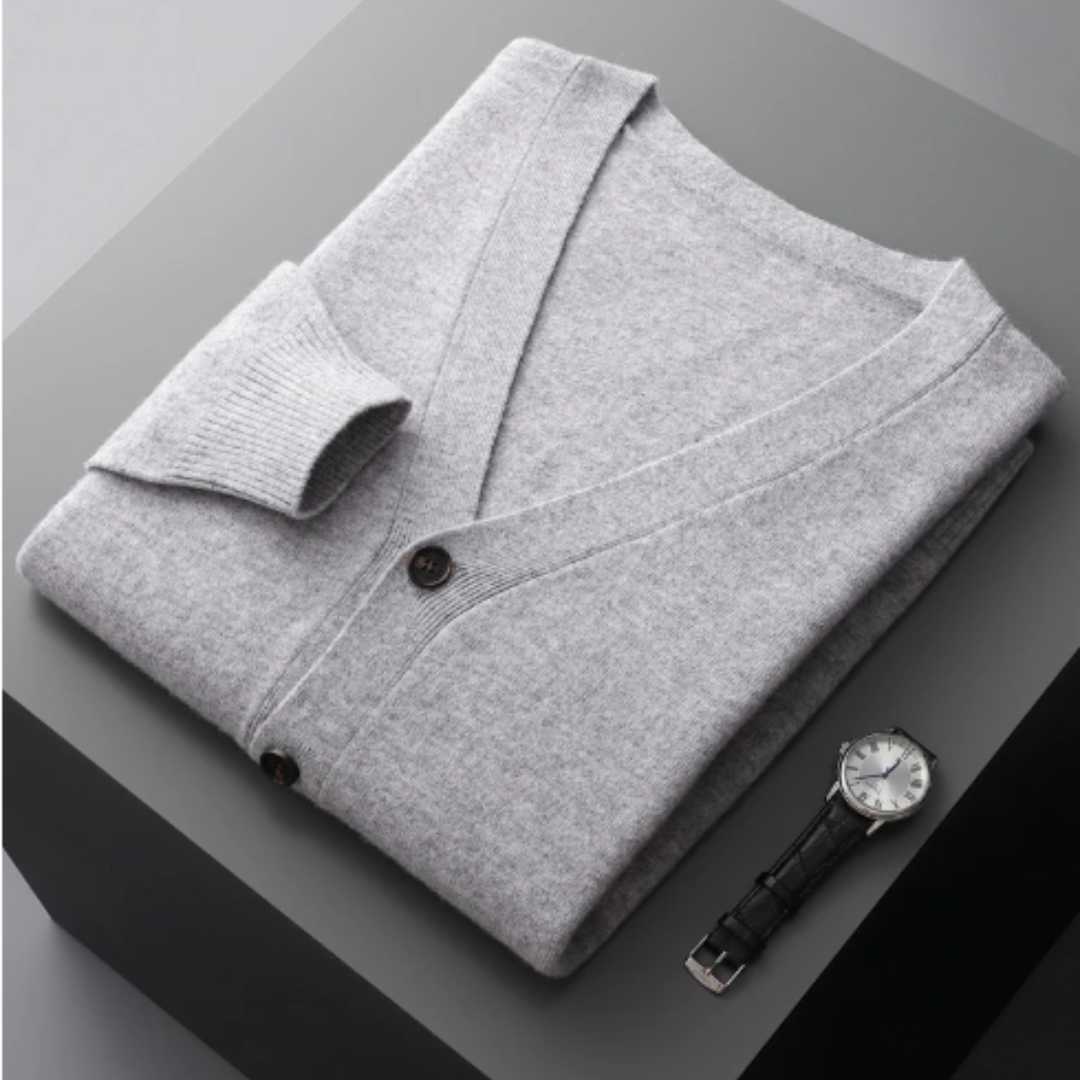 Liam | Men’s Cardigan Open-Front Soft Texture 9