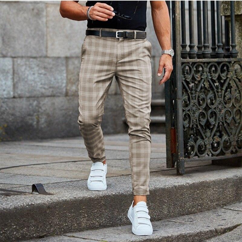 Liam | Men’s Chino Pants Checked Pattern Flexible Shape 1