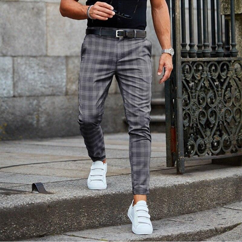 Liam | Men’s Chino Pants Checked Pattern Flexible Shape 2