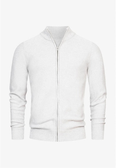 Liam | Men’s Full Zip Sweater Soft Texture 1