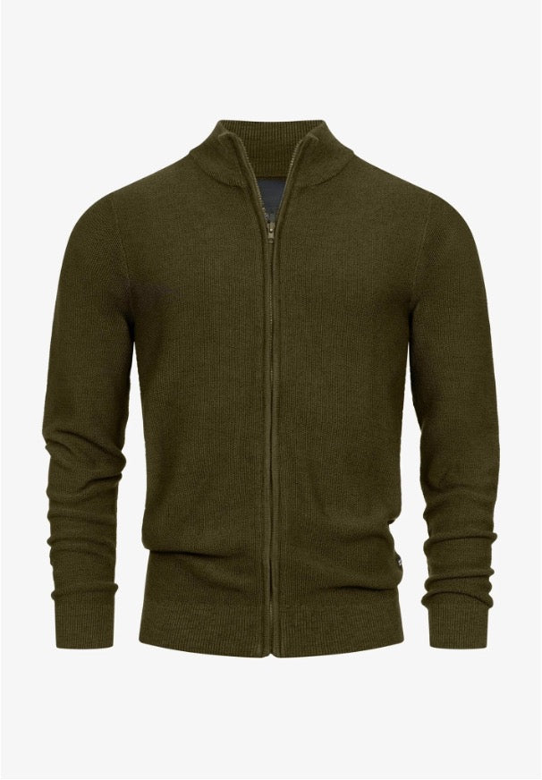 Liam | Men’s Full Zip Sweater Soft Texture 2