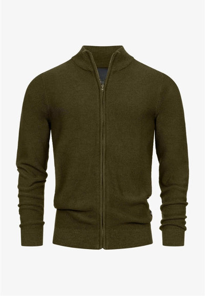 Liam | Men’s Full Zip Sweater Soft Texture 2