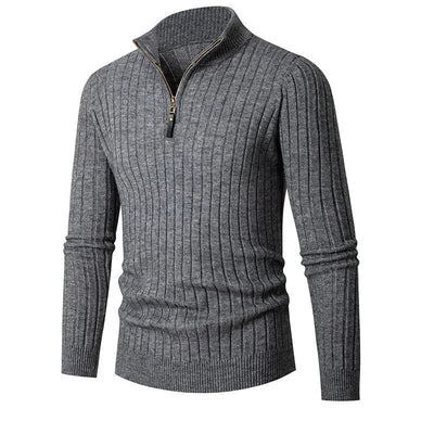 Liam | Men’s Half Zip Sweater With High Collar 6