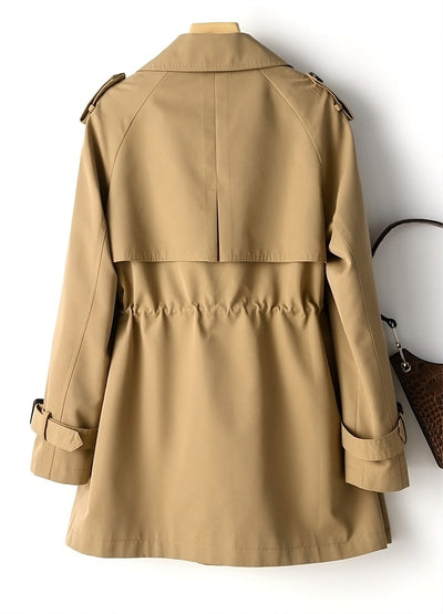 Matilda | Women's Long Trench Coat in Autumn Tones 2
