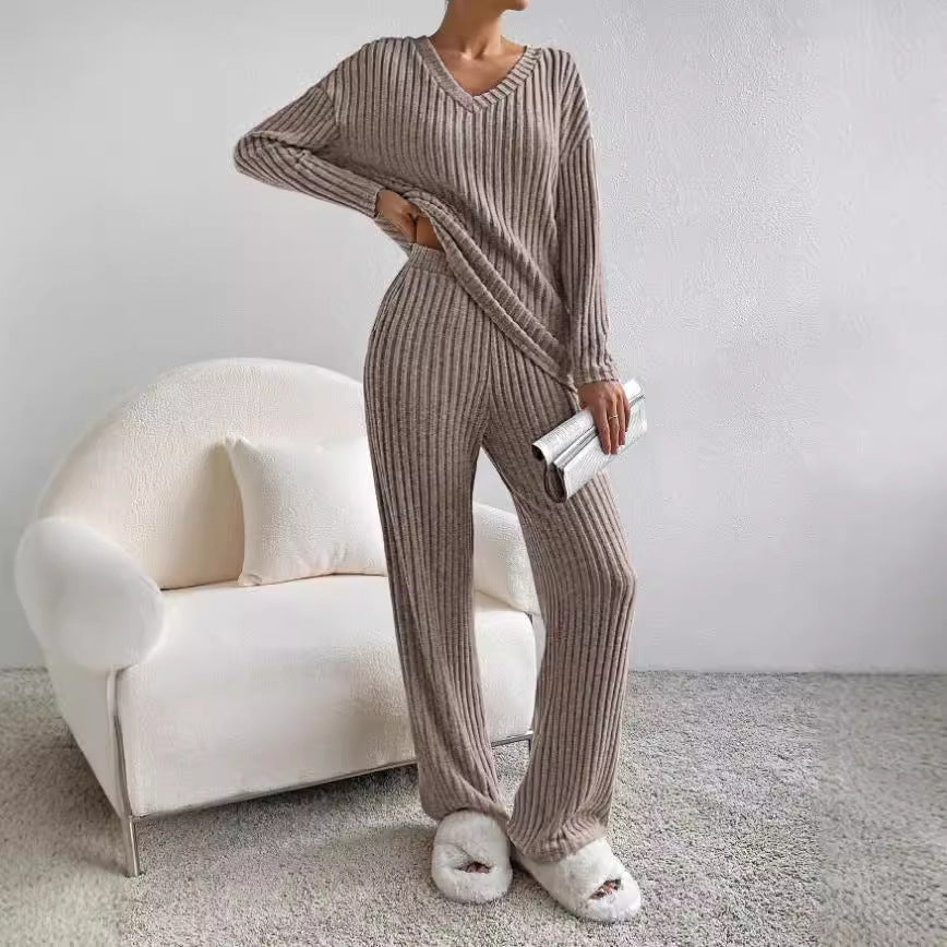 Mia | Women's Ribbed Knit Lounge Set 1