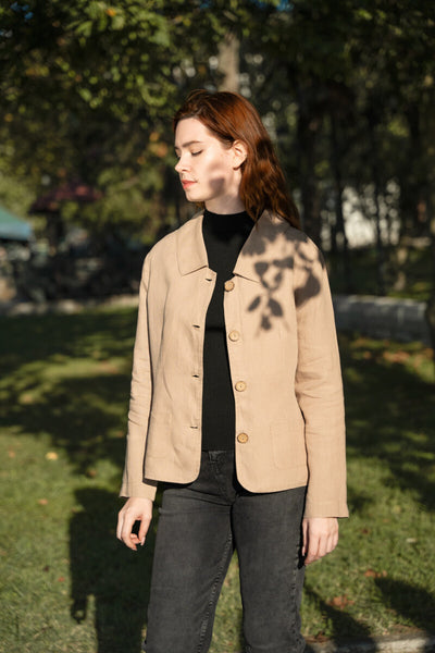 Molly | Linen Button-Up Jacket