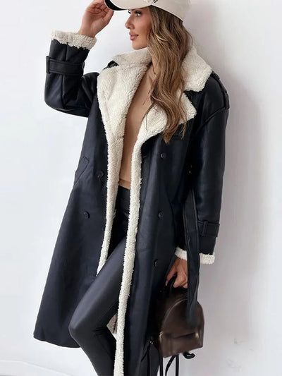 Monroe | Long Black Coat Women with Tailored Fit 3