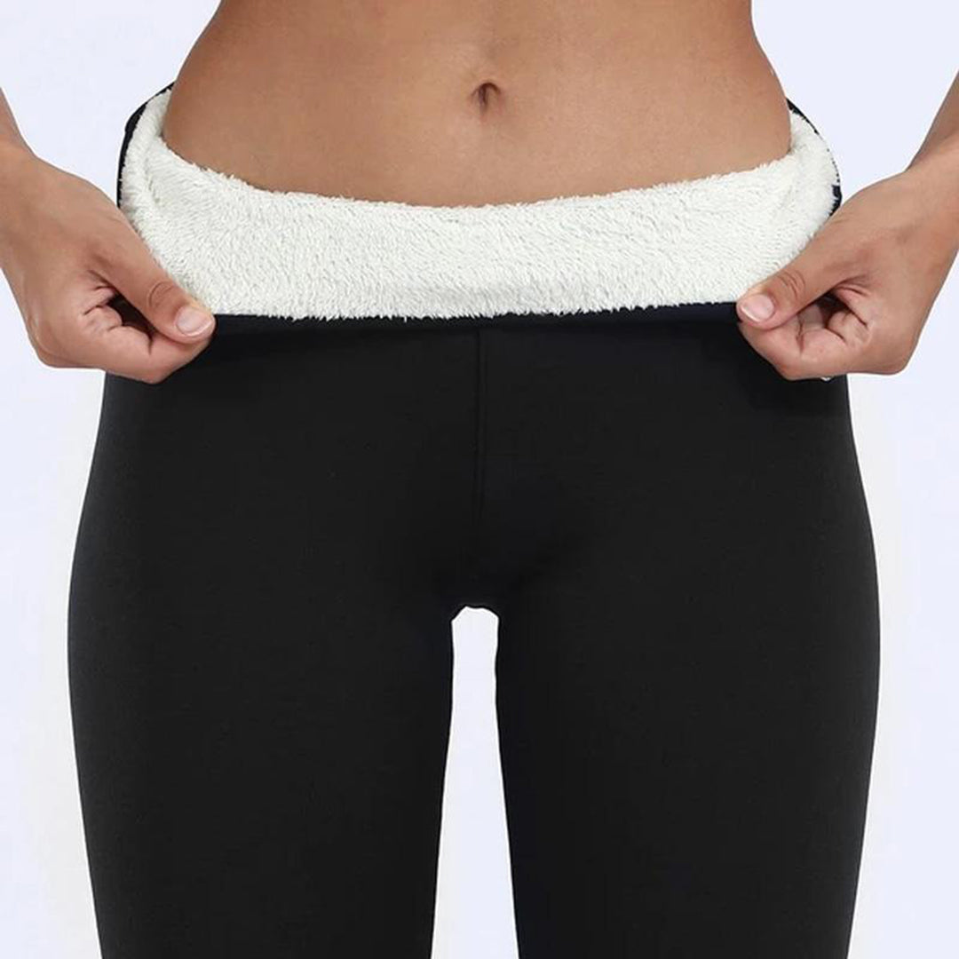 Nicole | Women's Fleece-Lined Leggings with Elastic Waistband 0