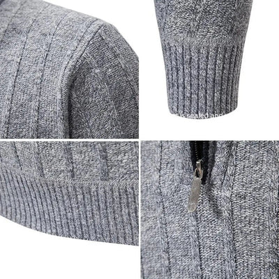 Oliver | Men’s Quarter-Zip Sweater With Ribbed Collar 7