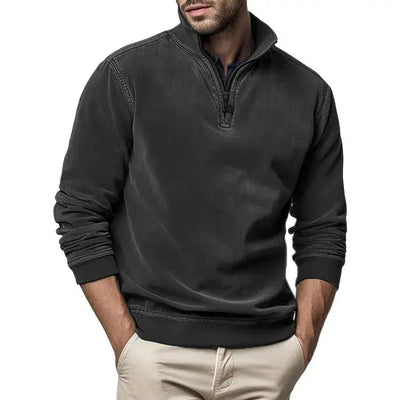 Oliver | Men’s Sweatshirt With Ribbed Cuffs 4