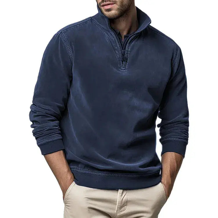 Oliver | Men’s Sweatshirt With Ribbed Cuffs 8