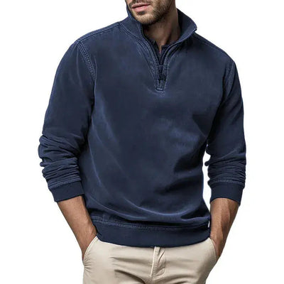 Oliver | Men’s Sweatshirt With Ribbed Cuffs 8