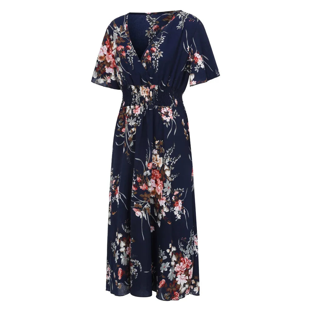 Olivia | Plus Size Floral Chiffon Dress 4